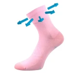 VOXX Ponožky sportovní bambusové BAERON růžové 35-38 116371