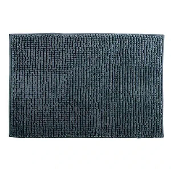 MSV CHENILLE tmavě šedá / Koupelnová předložka / mikrovlákno / protiskluzová / 50 x 80 cm