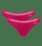 Tanga 2 kusy GO Blush String 2P - Berry - SLOGGI Berry XL