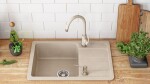 REA - Granitový dřez Nils Beige set 5v1 ZLE-00102