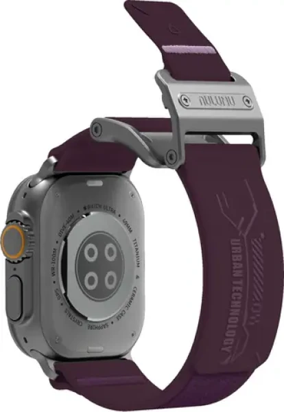Aulumu A11 Mag Buckle Slim řemínek pro Apple Watch, stříbrná spona, fialový pásek (6975941661174)