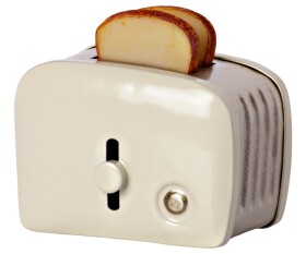 Maileg Kovový toastovač pro zvířátka Maileg Off White, krémová barva, kov