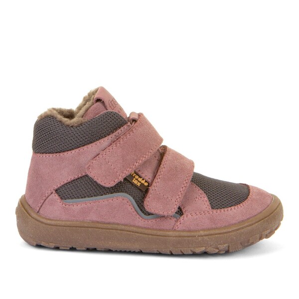 Dívčí zimní barefoot boty TEX WOOL Gray Pink, Froddo, G3110254-6W, růžová - 35