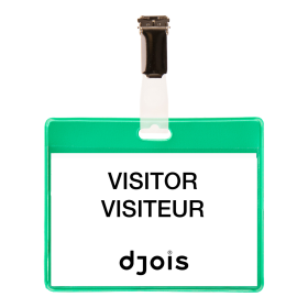 Djois jmenovka, 82,5 x 103 mm, PVC, zelené, 25 ks