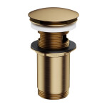 OMNIRES - Zátka klik-klak pro umyvadlo s přepadem i bez přepadu bronz /BR/ A706BR