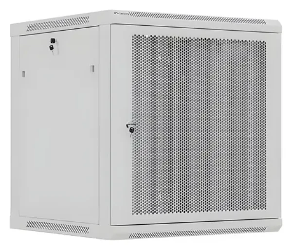 Lanberg WF01-6612-23S šedá / Nástěnný rozvaděč / 19" / 12U / 600×600 mm / nosnost 60 kg (WF01-6612-23S)