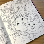 Orchard full of Fairies, umělecké antistresové omalovánky, Klára Marková