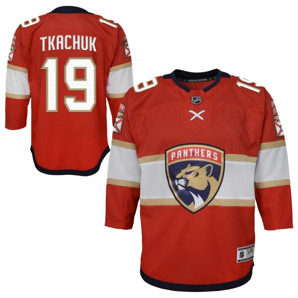 Outerstuff Dětský dres Florida Panthers NHL Matthew Tkachuk #19 Premier Červená (YOUTH)