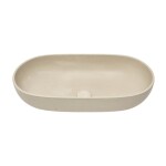 Umyvadlo na desku SAT Cemento 65x35 cm písková mat bez otvoru pro baterii, bez přepadu CEM6535P CEM6535P