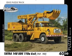 RETRO-AUTA Puzzle TRUCK č.28 Tatra 148 UDS 110a 6x6 (1969-1982)