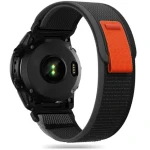 Tech-Protect Nylon Strap černá/oranžová / Řemínek / pro Garmin Fenix 5 / 6 / 6 Pro / 7