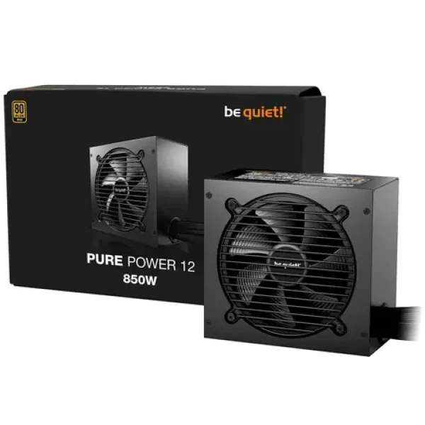 Be quiet! Pure Power 12 850W / ATX 3.1 / 850W / 80 PLUS Gold / Aktivní PFC / nemodulární (BP004EU)