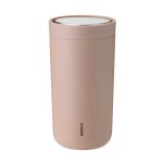 Stelton Nerezový termohrnek To Go Click Heather 200 ml, béžová barva, kov
