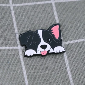 Pinarna.cz Černobílý pejsek s vyplazeným jazykem