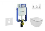 GEBERIT - Kombifix Set předstěnové instalace, klozetu a sedátka Ideal Standard Tesi, tlačítka Sigma20, Aquablade, SoftClose, bílá/lesklý chrom 110.302.00.5 NU4