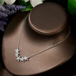 Souprava šperků Swarovski Elements Jasmine, Bílá/čirá 45 cm + 8 cm (prodloužení)