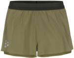 Craft Pro Hypervent 2 Split Short 1914586-664000 - Běžecké šortky CRAFT PRO Hypervent Split 2 - zelená Velikost textilu: XXL