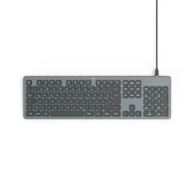 Hama CK-400 černá / Kancelářská klávesnice / podsvícená / USB-A/C / CZ/SK Layout (173058)