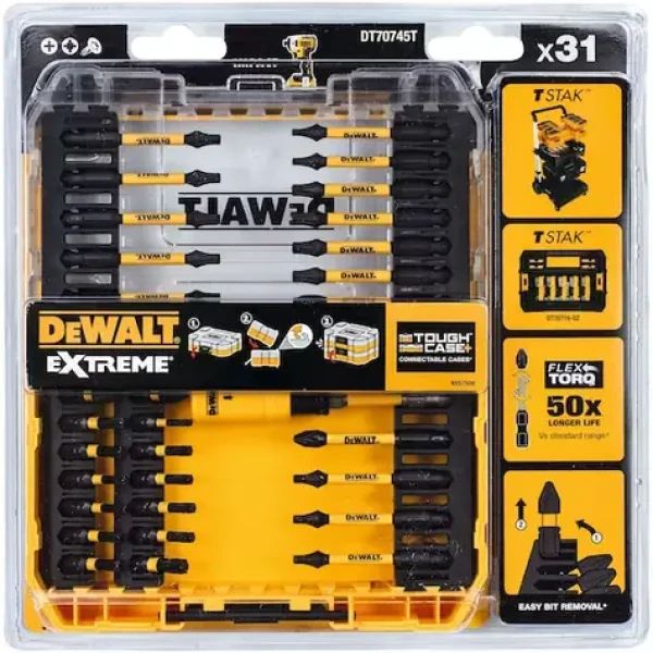 DeWalt DT70745T Extreme FlexTorq / Sada bitů / 31ks (DT70745T)