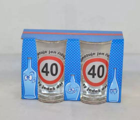 Ptakoviny.cz Panák - 40. narozeniny - 2ks