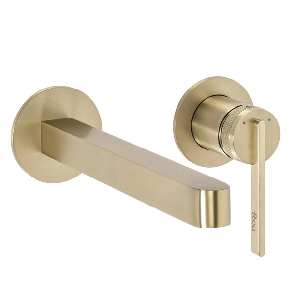 REA - Podomítková umyvadlová baterie Grace Brush Gold REA-B4461