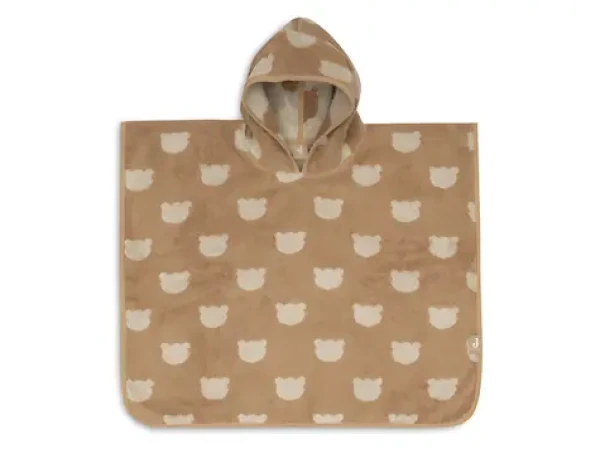 Jollein Jacquard Teddy Bear / Osuška pončo / froté / 62×65 cm (533-550-68169)