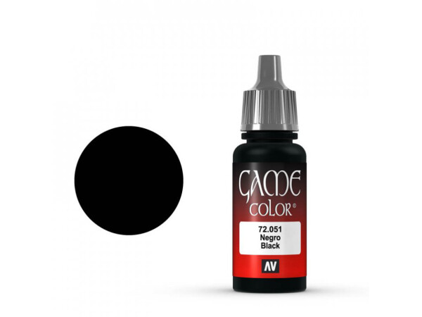 Vallejo Game Color 72051 Black 18 ml