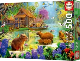 EDUCA Puzzle Vesnice kapybar