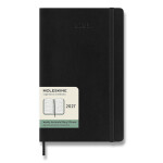 Diář MOLESKINE 2027 horizont týden měkký černý L
