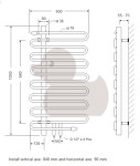 SIKO - Radiátor pro ústřední vytápění Anima Ricordi 105x60 cm chrom BR6001050CR BR6001050CR