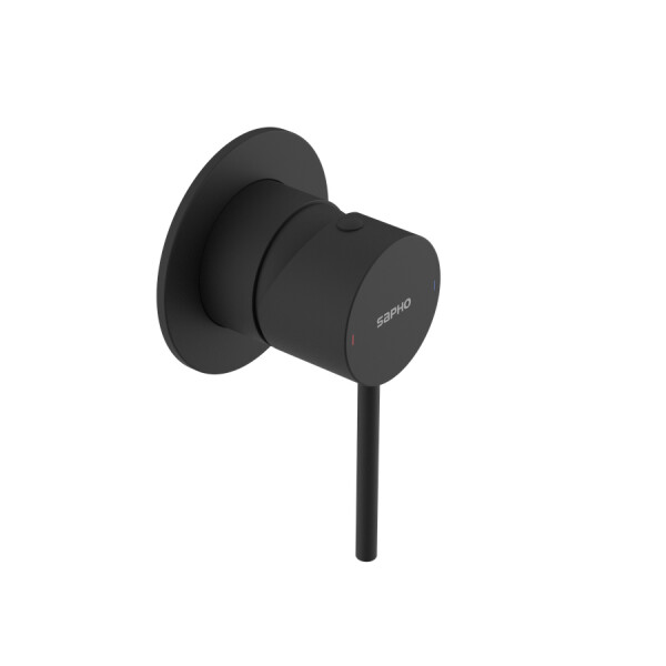 SAPHO - ULTRAMIX podomítková sprchová baterie, 1 výstup, černá mat UT041B