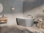 RAVAK - Freedom Corner II Tec Vana 175x86 cm, levá, Smoke Grey/bílá CC91500000
