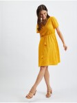 Orsay Žluté dámské vzorované šaty dámské