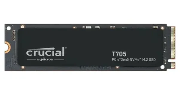 Crucial T705 4TB / M.2 2280 / PCIe Gen5 / R: 14100MBps / W: 12600MBps / MTBF: 1.5m / 5y (CT4000T705SSD3)