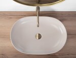 REA - Umyvadlo na desku CLEO 61 BEIGE MATT REA-U9655