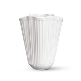 KÄHLER Keramická váza Hammershøi Unfold 16,5 cm, bílá barva, keramika
