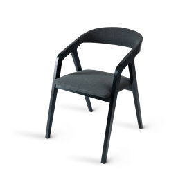 MURDIA trade s.r.o. Jídelní židle křesílko FRAME SOFT - černá (buk) MUR-FRAME-SOFT-CERNA