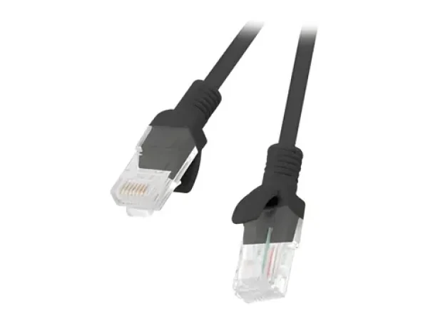 Lanberg CAT6 UTP černá / Patch kabel / RJ45-RJ45 / 20 m / Fluke Passed (PCU6-10CC-2000-BK)
