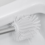 Erga Silka, silikonový WC kartáč, bílý-chromový, ERG-YKA-V.WCZB-SILKA