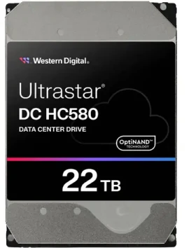 WD Ultrastar DC HC580 WUH722422AL5204 22TB / HDD / 3.5" / SAS III / 7 200 rpm / 512MB cache / 5y / pro datová centra (0F62791)