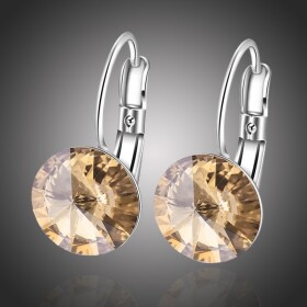 Náušnice Swarovski Elements Amanda Champagne, Champagne
