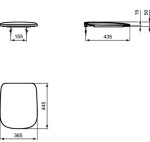 IDEAL STANDARD - Esedra WC sedátko softclose, bílá T318101