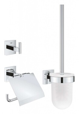 GROHE - QuickFix Start Cube Set doplňků pro toaletu 3 v 1, chrom 41123000