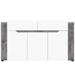 Komoda Brando B03 bílá/Beton 3d2s