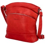 Trendová dámská koženková crossbody Creato, červená