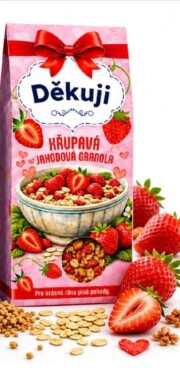 Děkuji Křupavá jahodová granola 40g