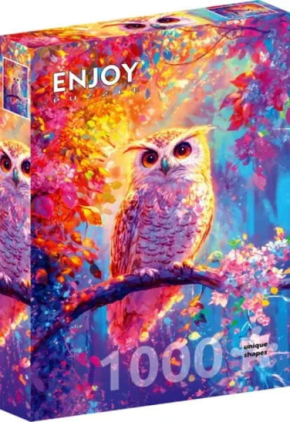 ENJOY Puzzle Rozkvetlá sova