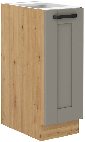 Spodní skříňka s Cargo košem Luna 30 D CARGO BB Barva korpusu: Dub artisan, Barva dvířek: Clay Grey