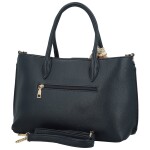 Elegantní dámská koženková kabelka do ruky MaxFly Marja, tmavě modrá