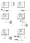 DURAVIT - ME by Starck WC kombi mísa, vario odpad, bílá 2172090000